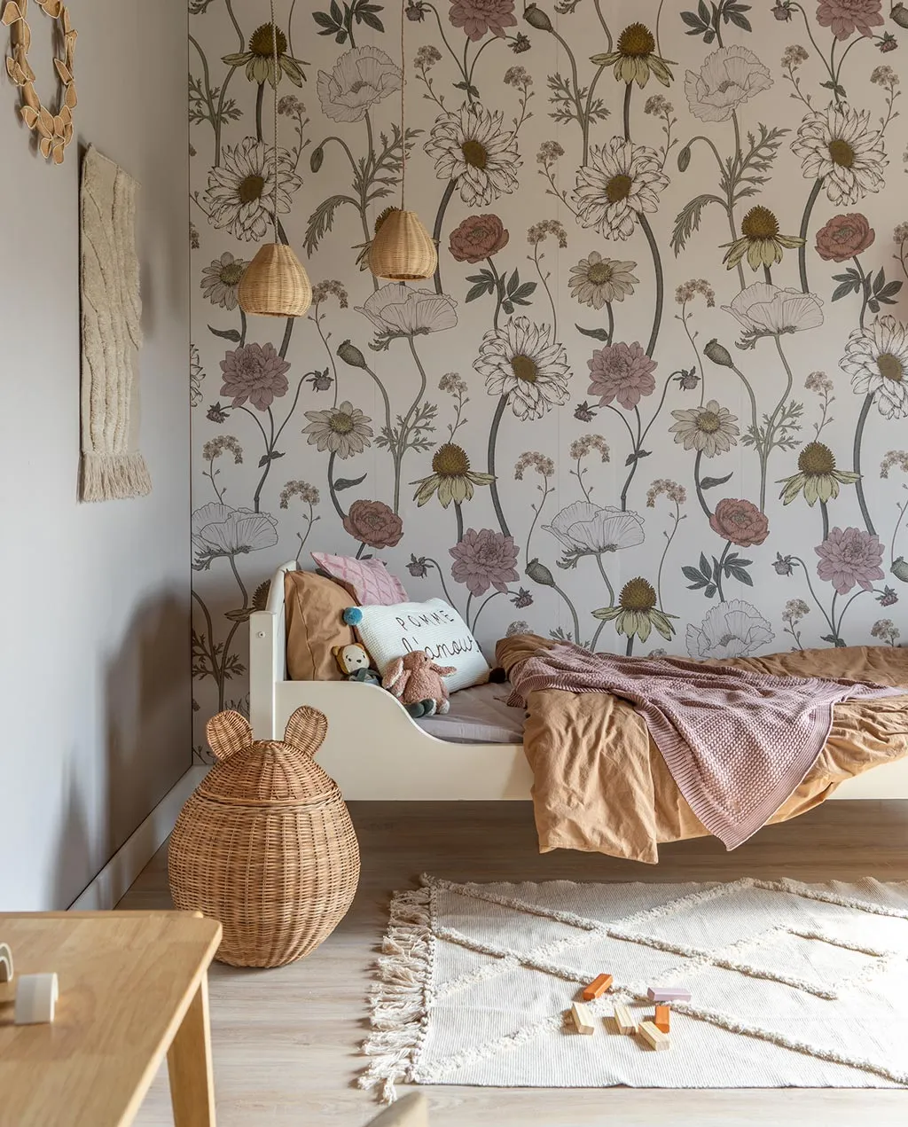 Little Amour Fleur d'amour behang 1 rol grote bloemen