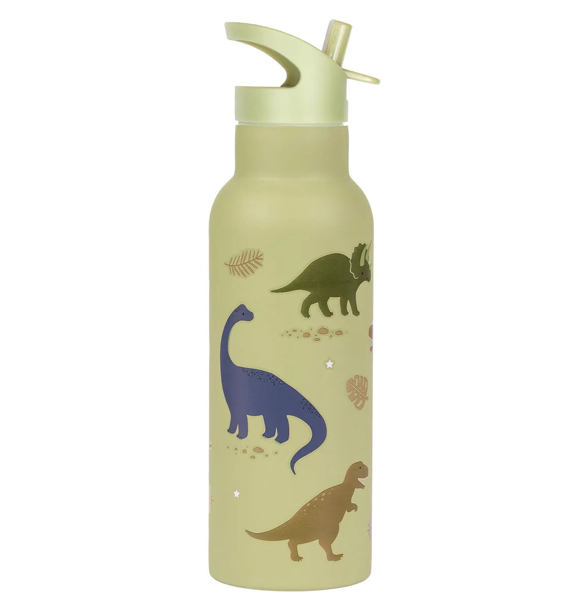 A Little Lovely Company Dinosaurussen XL RVS drinkfles 500 ml