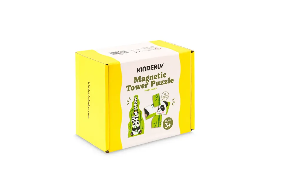 Kinderly Baby Pandafamilie Torenpuzzel Magnetisch 27-delig