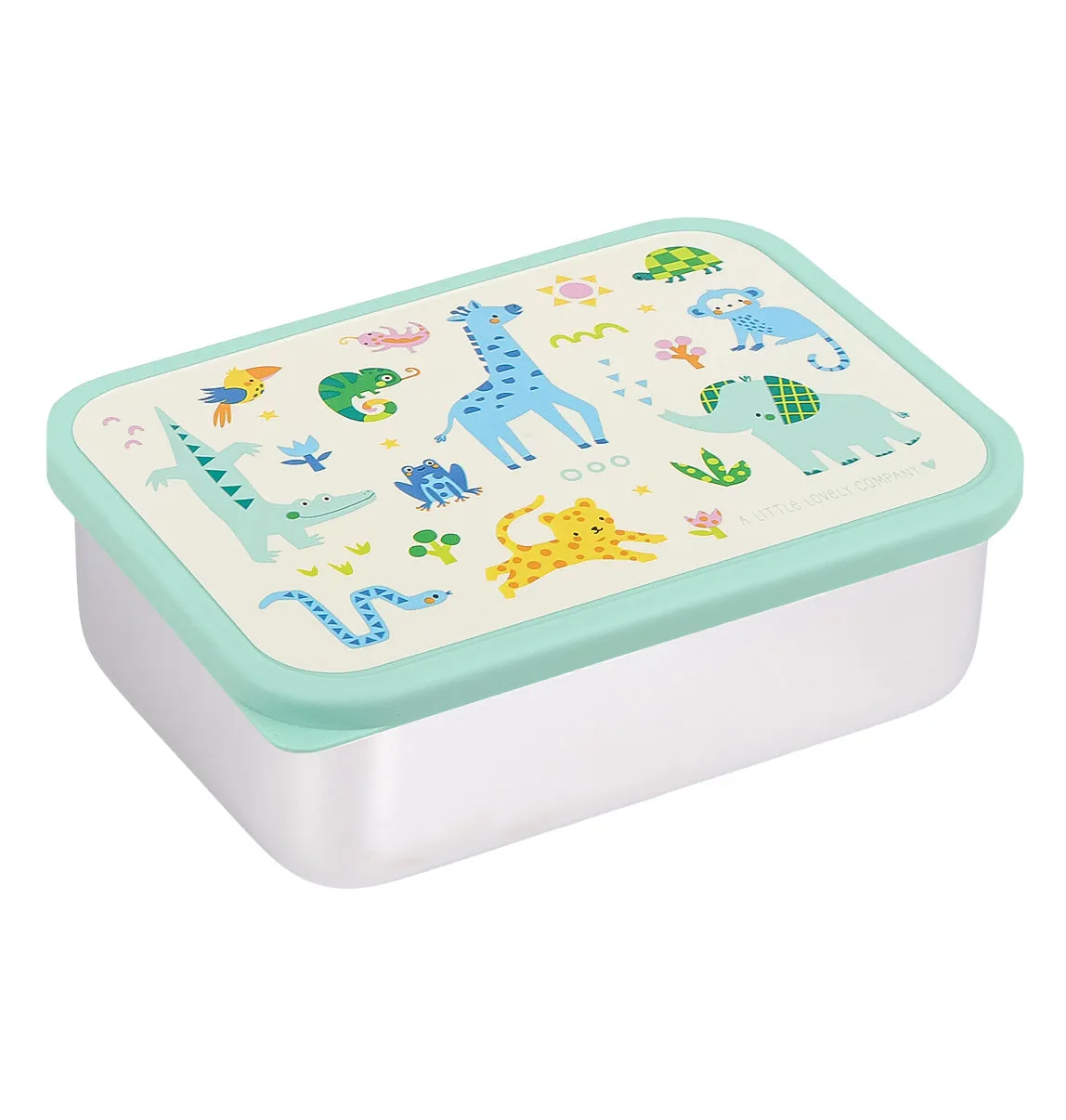 A Little Lovely Company Jungle lunchbox RVS