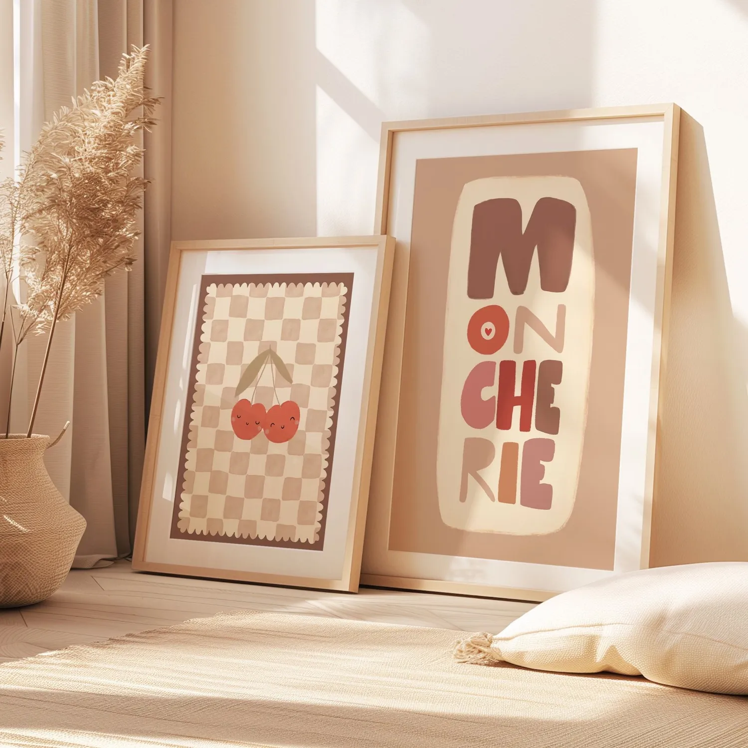 Lori & Cookie Kidsdeco Mon Cherie poster 21x30cm letters