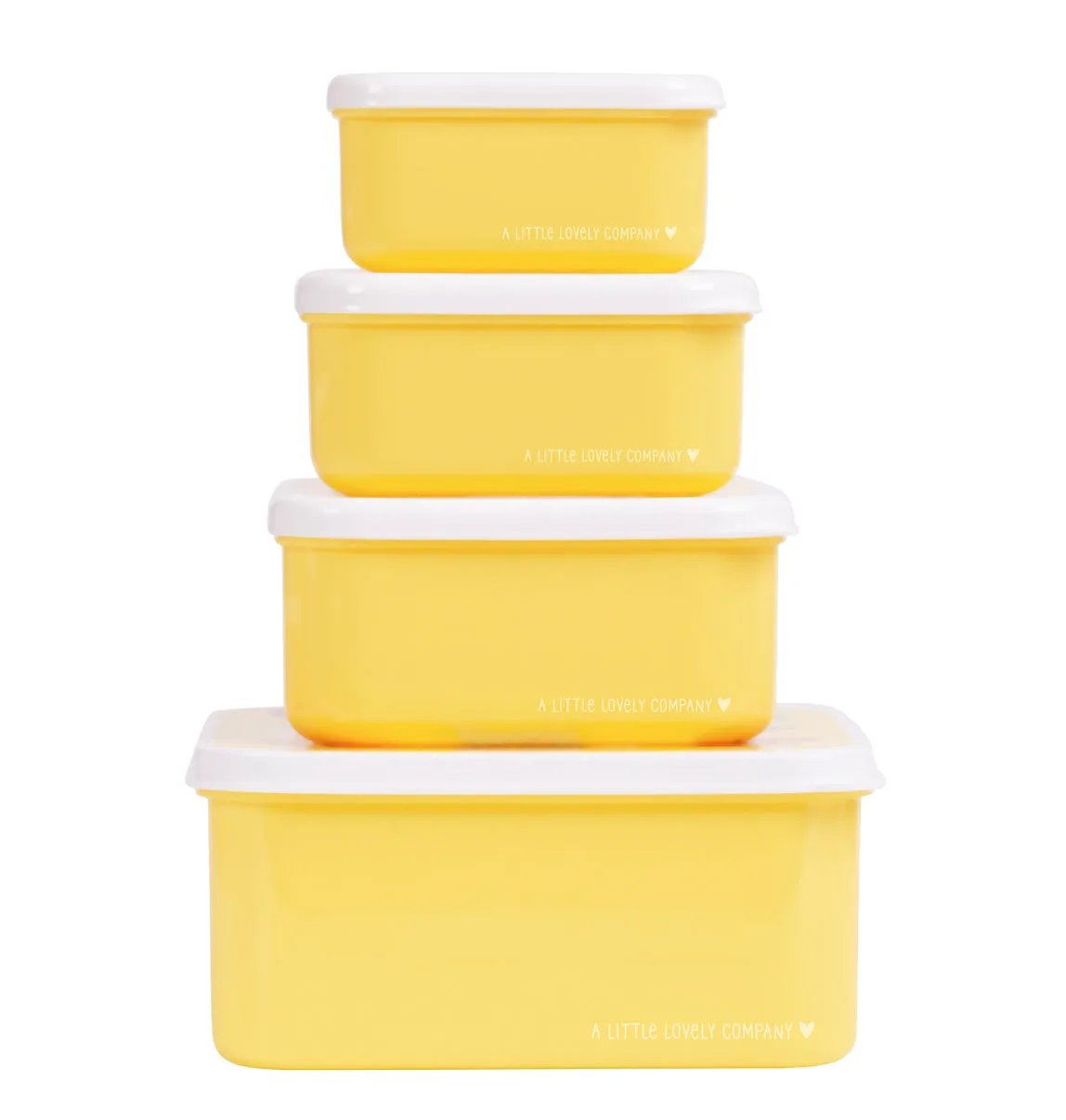 A Little Lovely Company Dierenvriendjes lunchbox set 4-delig