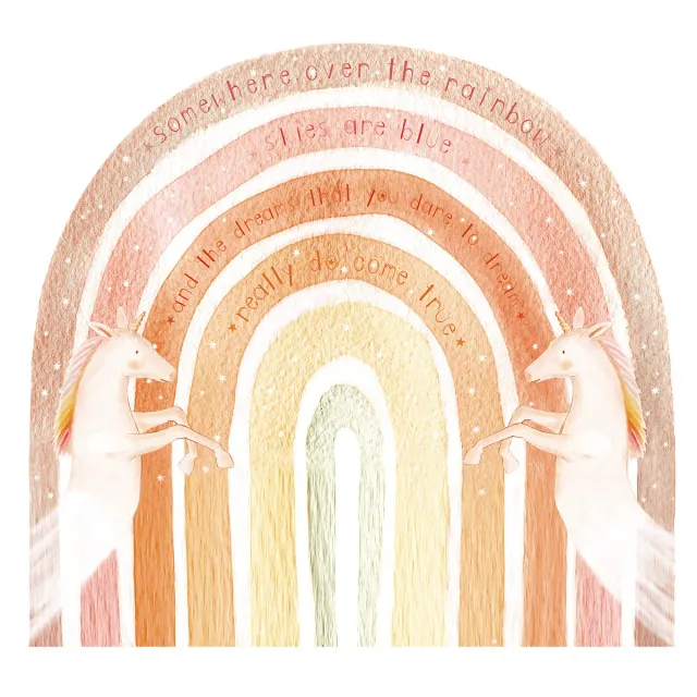 Hartendief Over the Rainbow behang 190x190 cm PVC-vrij