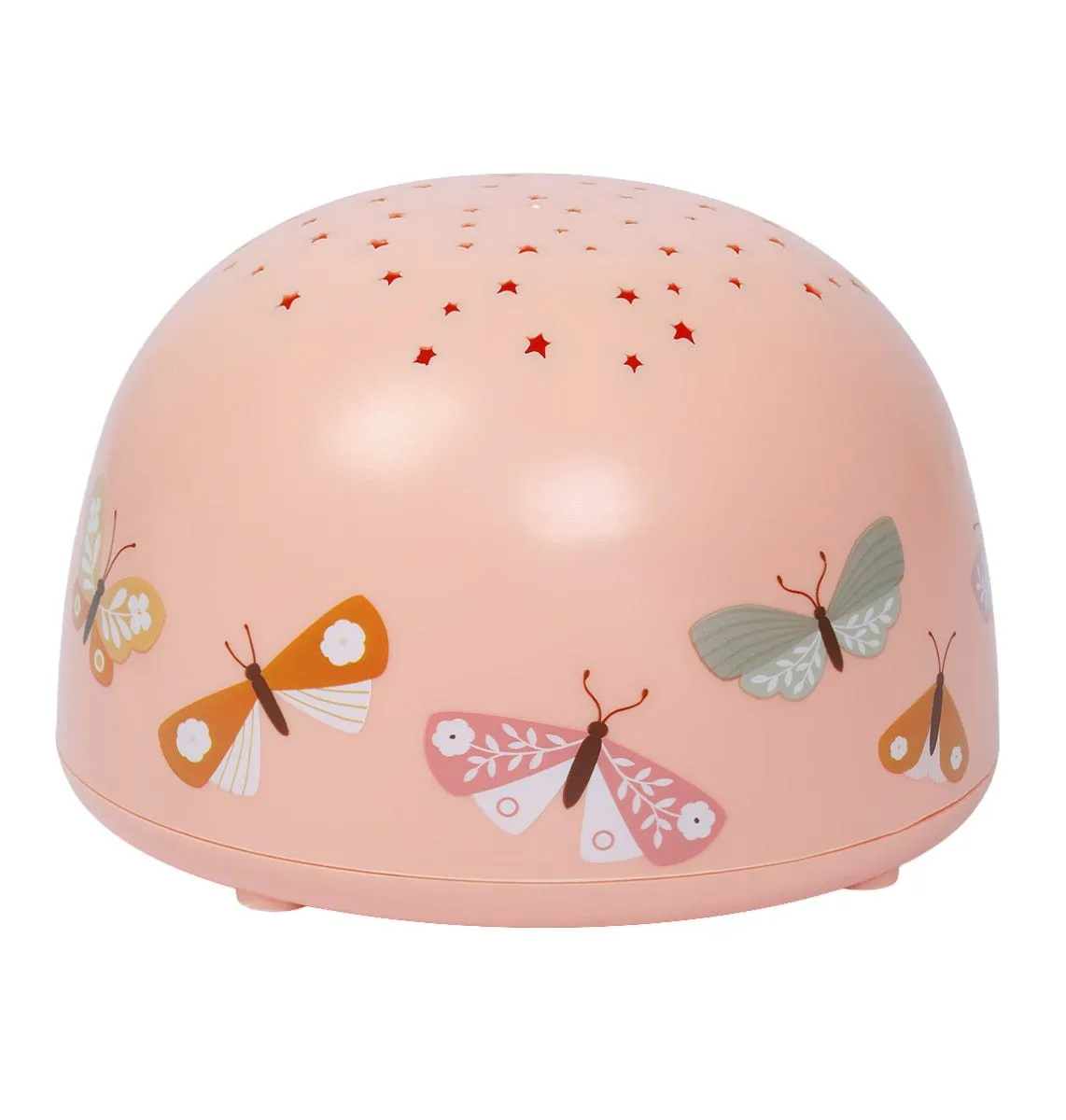 A Little Lovely Company Vlinders projectorlamp roze met timer