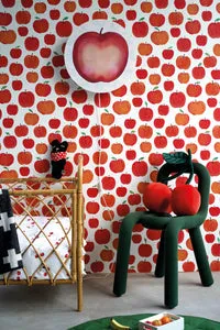 Hartendief Funky Apples behang rol 2,5 m2 fruit
