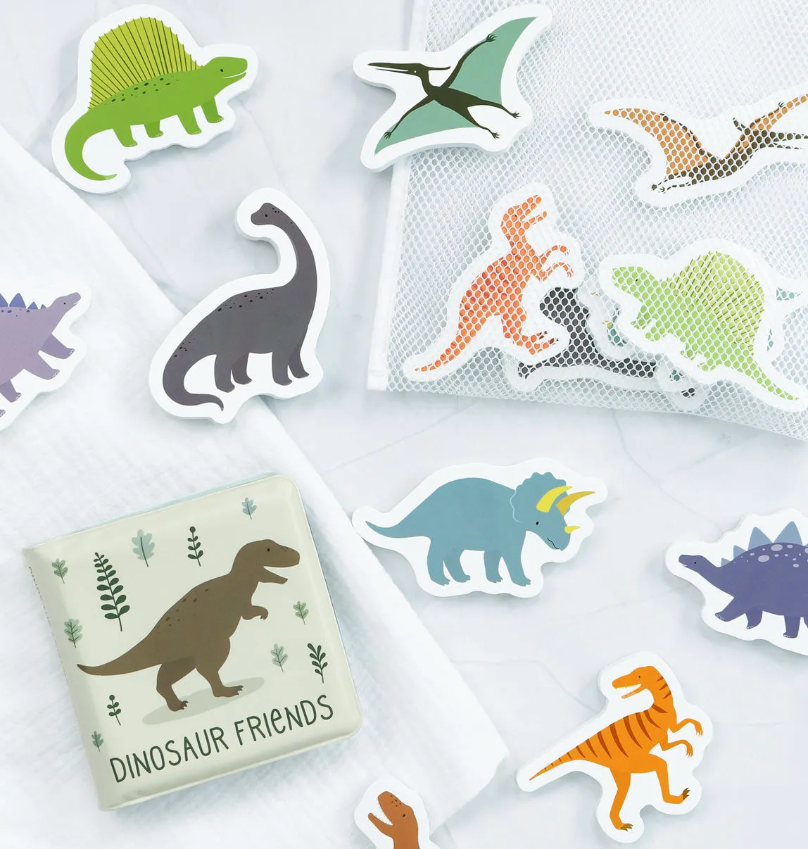 A Little Lovely Company Dinosaurussen badspeelgoed foam 14dlg