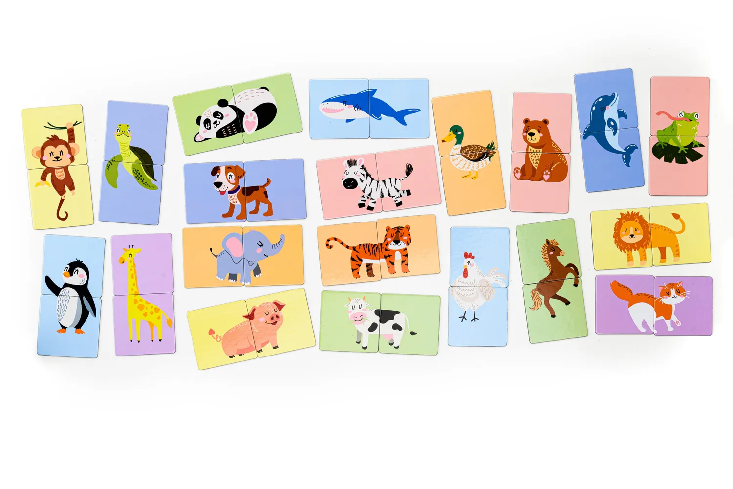 Kinderly Baby dierenpuzzels magnetisch 40 delig 7,5 cm