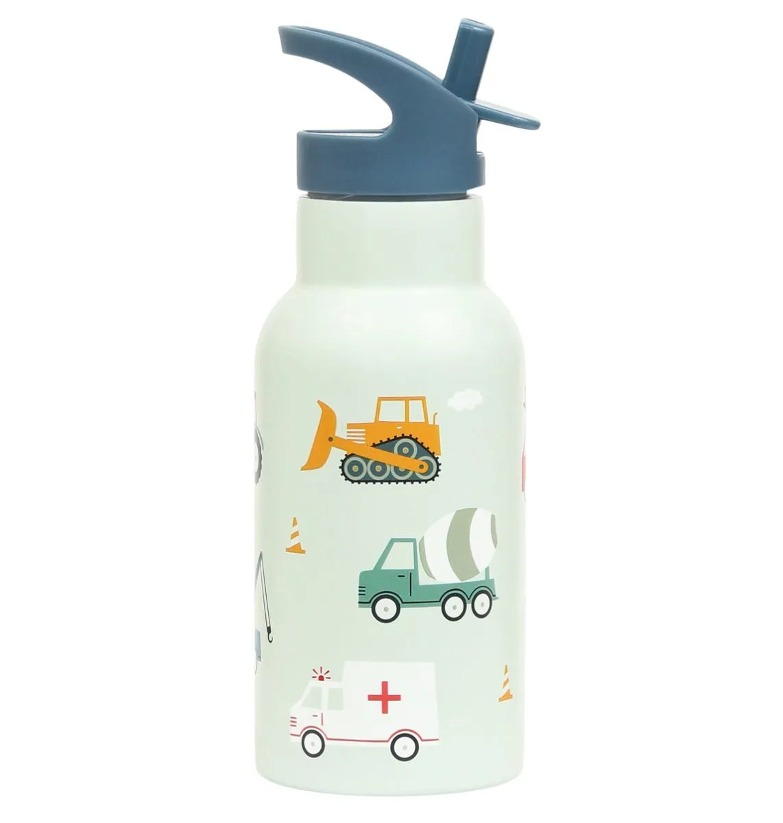 A Little Lovely Company Voertuigen RVS drinkfles 350ml