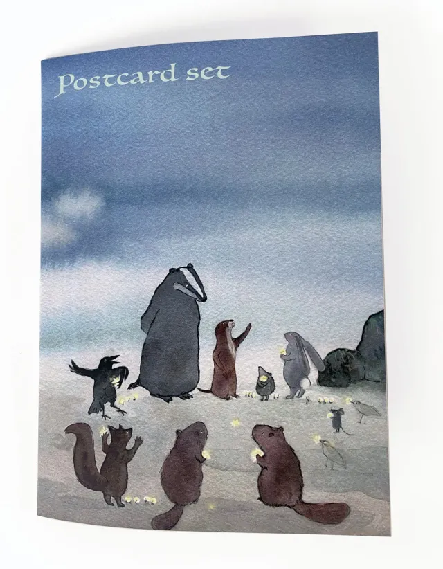 Hartendief Sis Plons ansichtkaarten A5 set 6 stuks aquarel