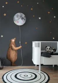 Hartendief Copper Starry Sky muurstickers 30 stuks koper