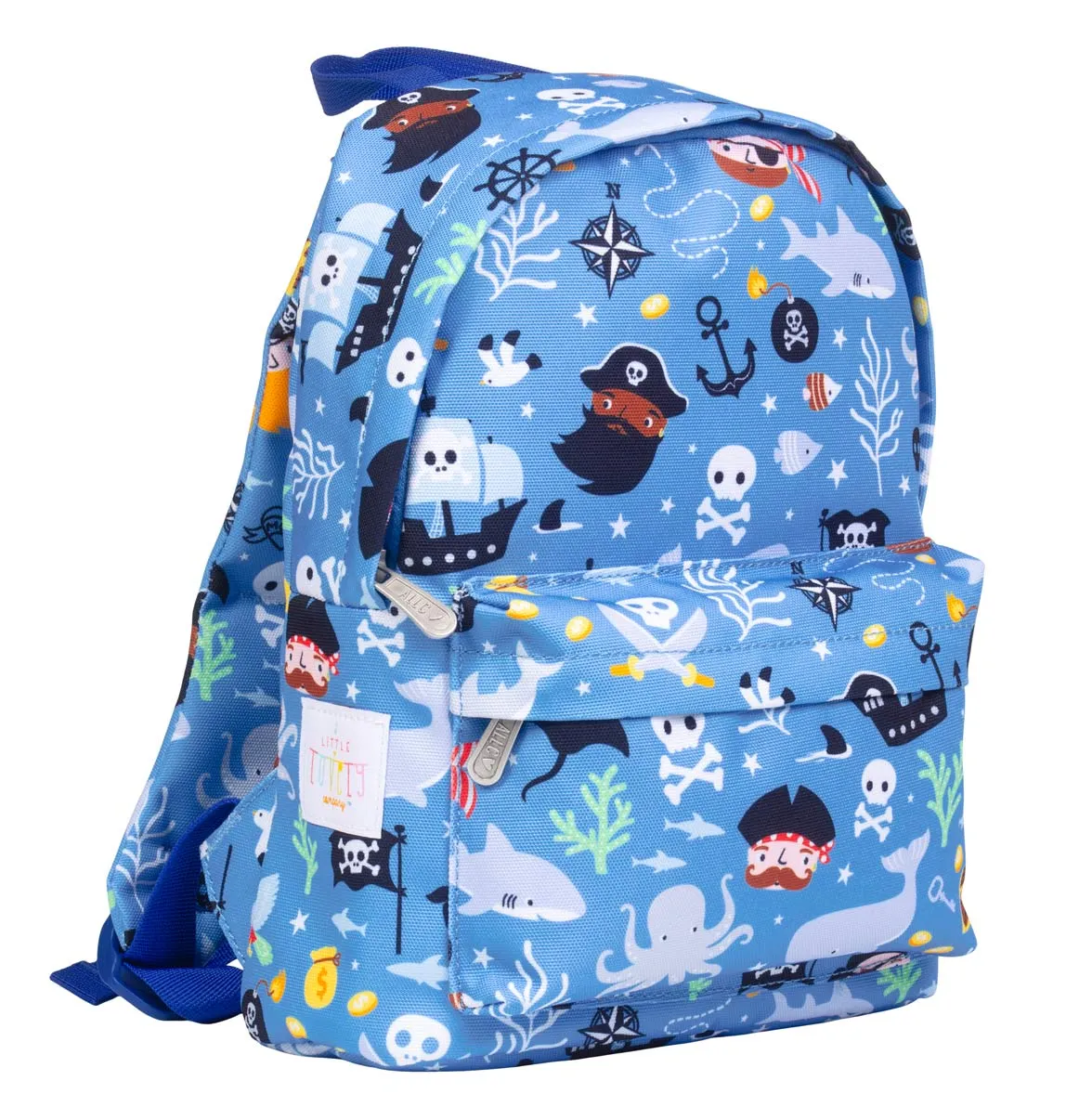 A Little Lovely Company Piraten Rugzakje Blauw met Borstriem