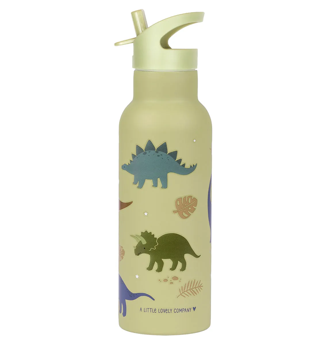 A Little Lovely Company Dinosaurussen XL RVS drinkfles 500 ml