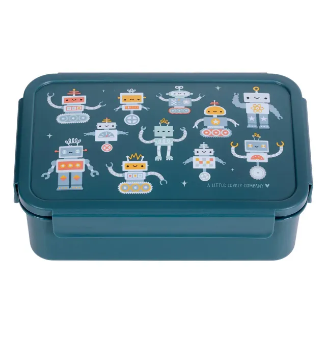 A Little Lovely Company bento lunchbox robots 1,2 liter
