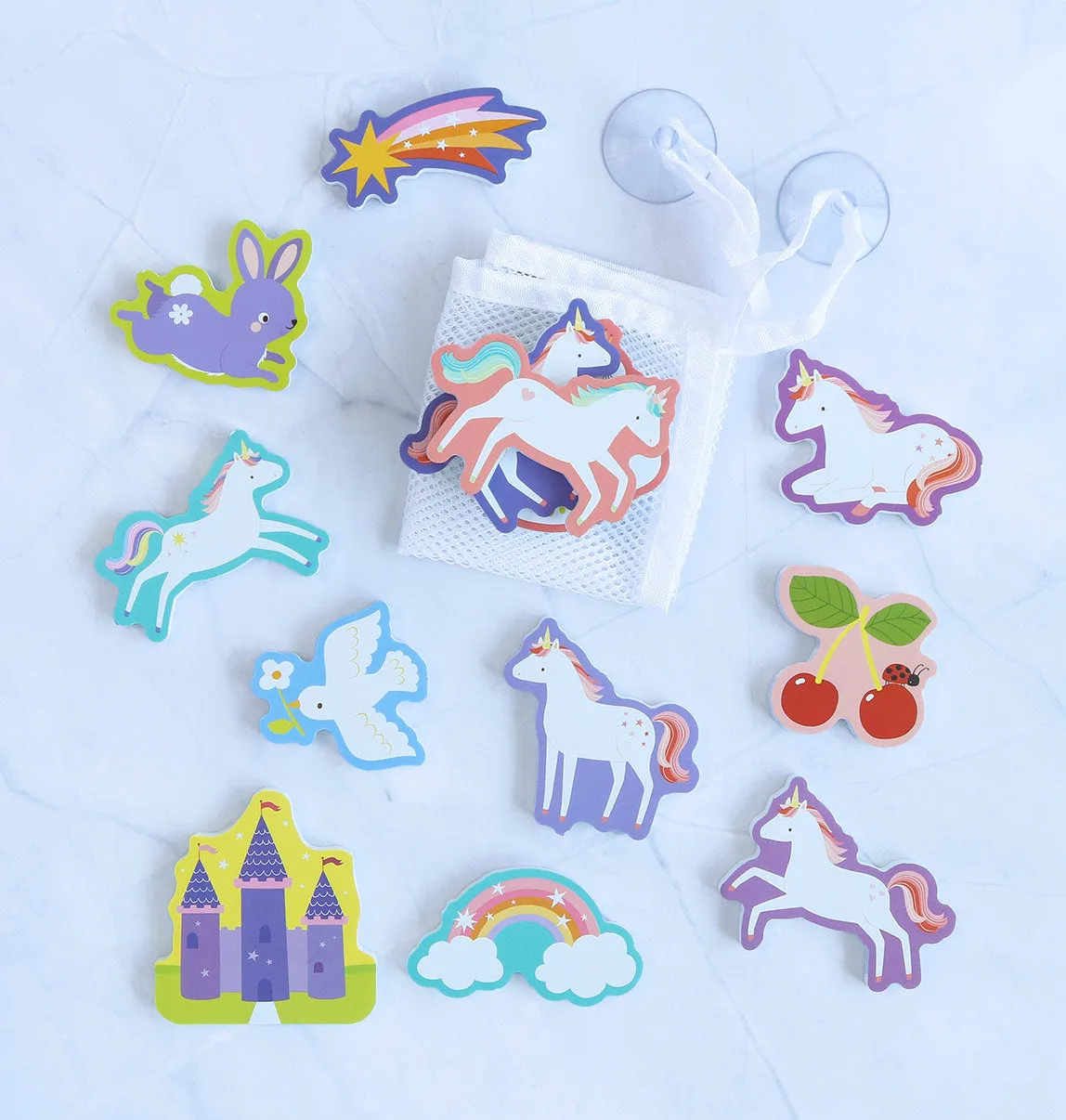 A Little Lovely Company Unicorn Dreams badspeelgoed 14 stuks