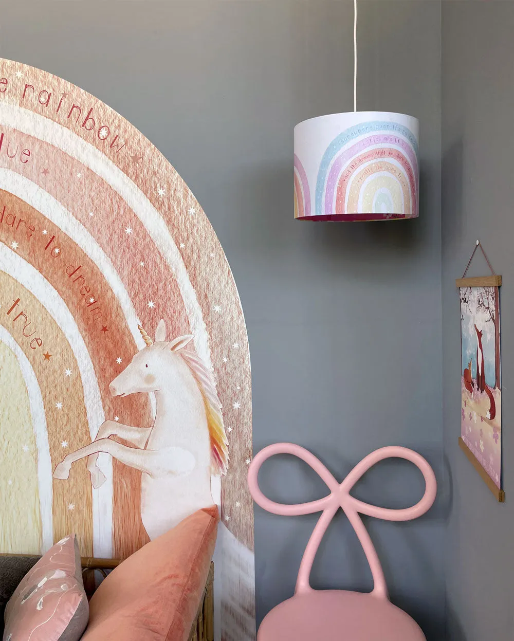 Hartendief Drie Regenbogen hanglamp 30 cm chintz