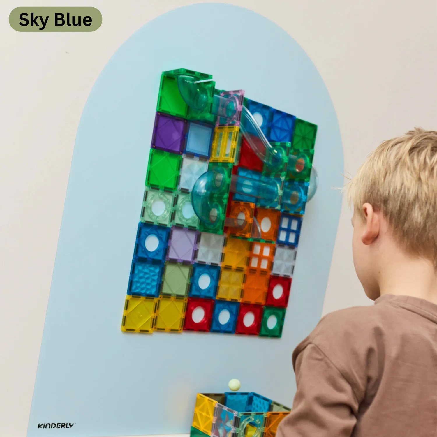 Kinderly Baby SkyBlue magnetisch behang boog krijtbord