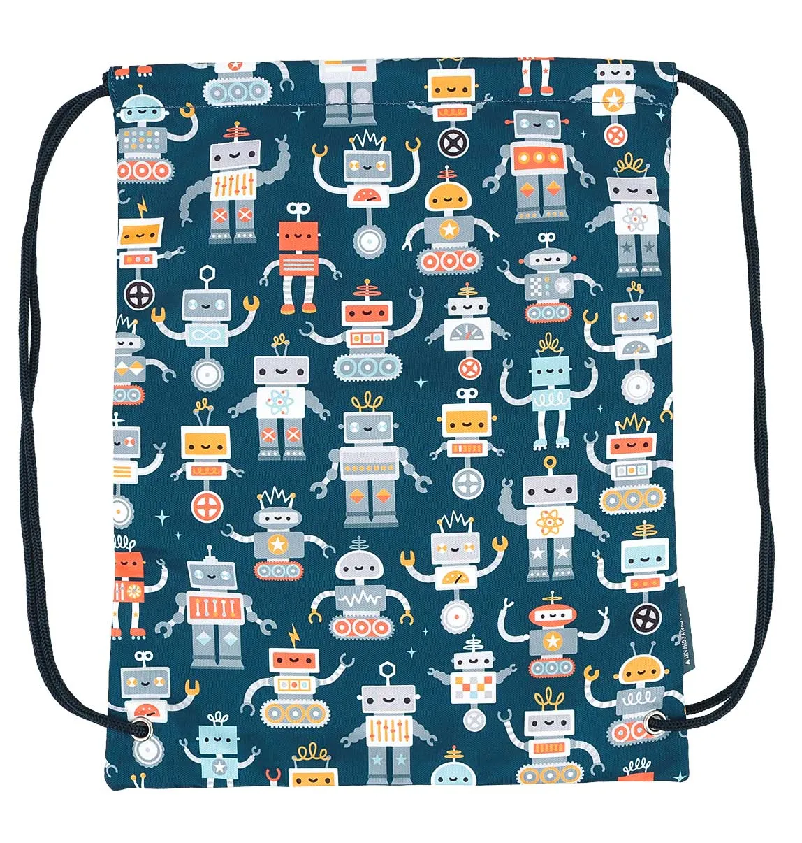 A Little Lovely Company Robots gymtas licht met ritsvak
