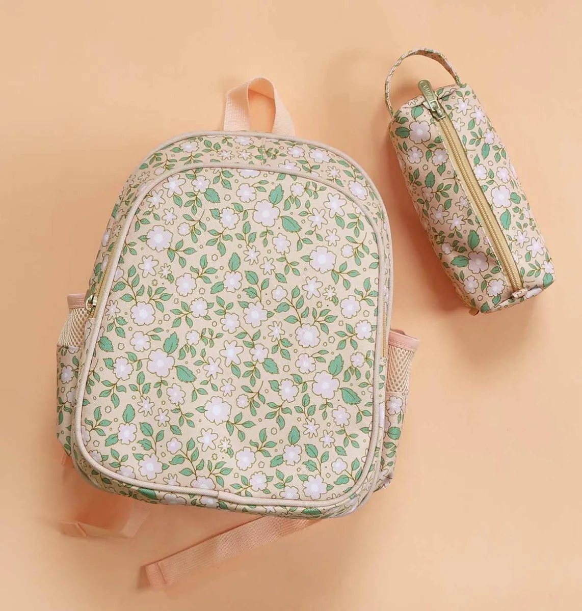 A Little Lovely Company Bloesems etui roze bloemenprint
