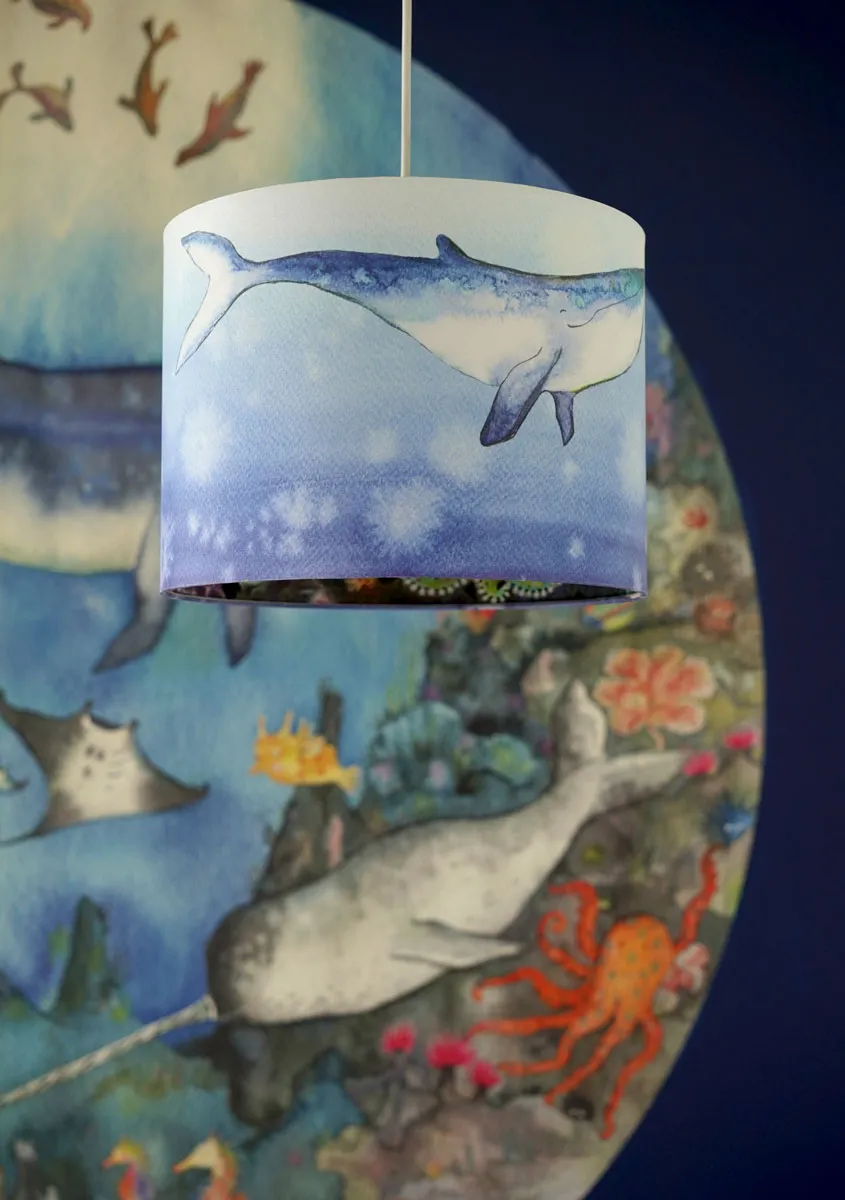 Hartendief Diep in de Zee hanglamp 30 cm walvis