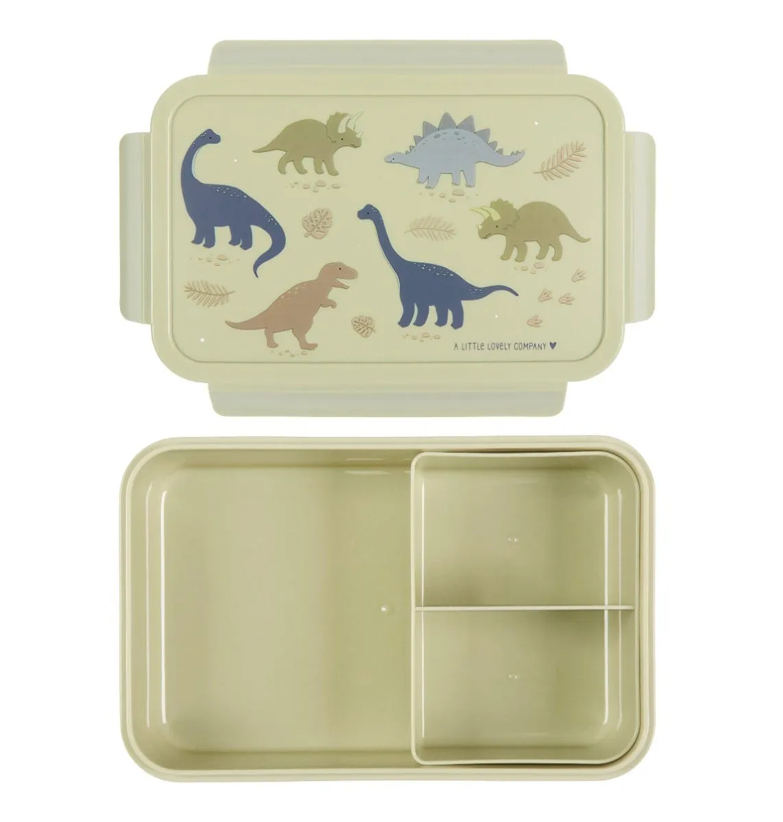 A Little Lovely Company Dinosaurussen bento lunchbox groen