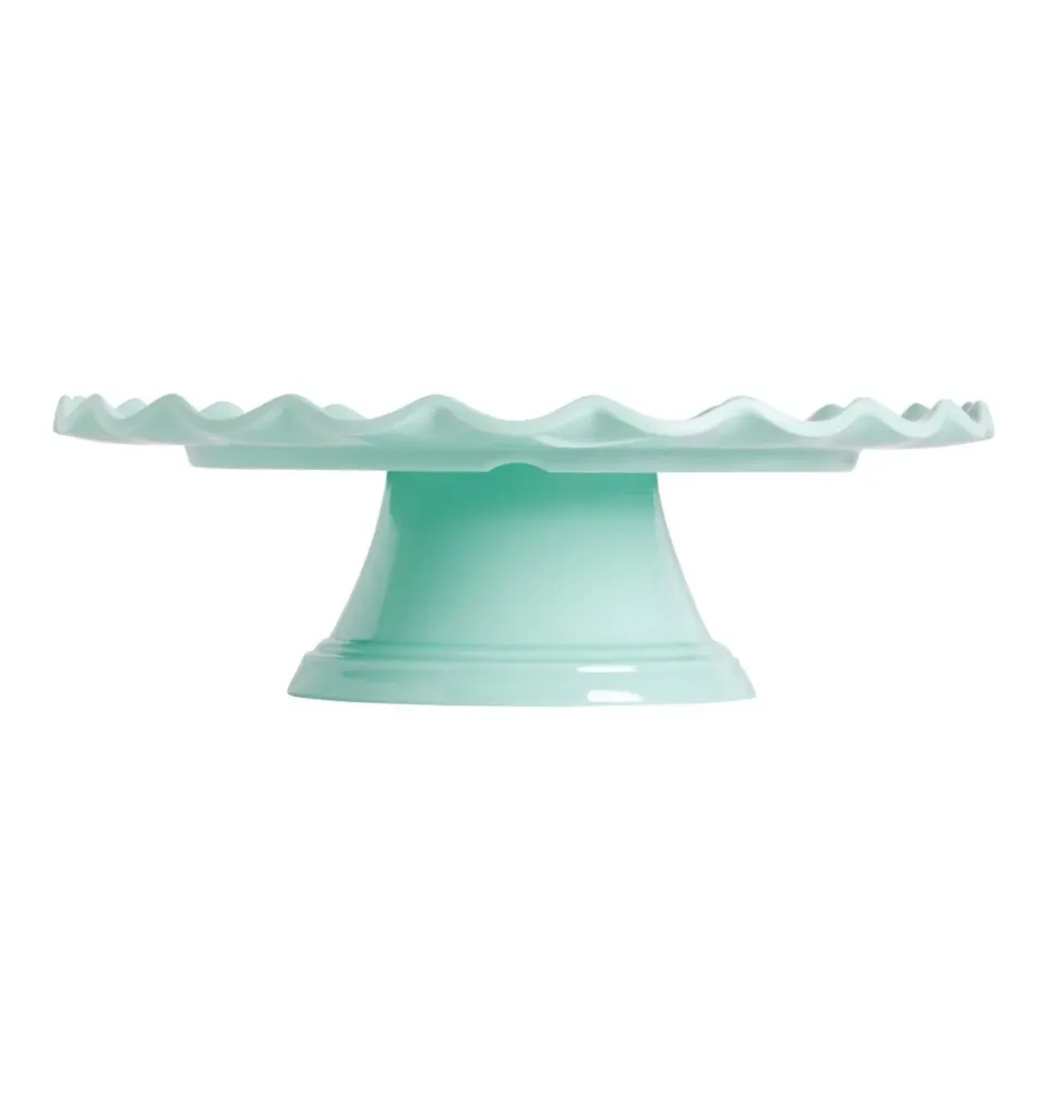 A Little Lovely Company Golfjes taartplateau mint melamine