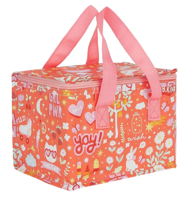 A Little Lovely Company Fun koeltasje koraalroze gerecycled
