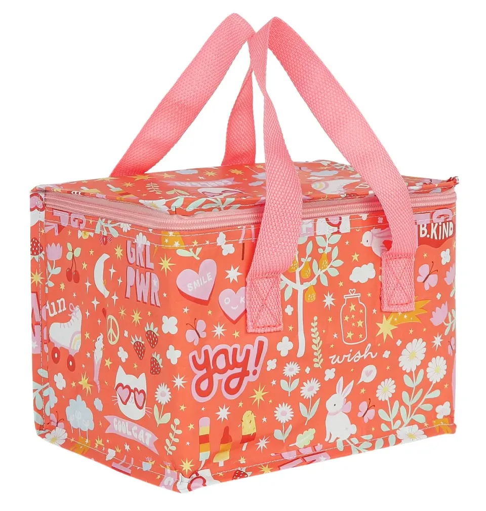 A Little Lovely Company Fun koeltasje koraalroze gerecycled