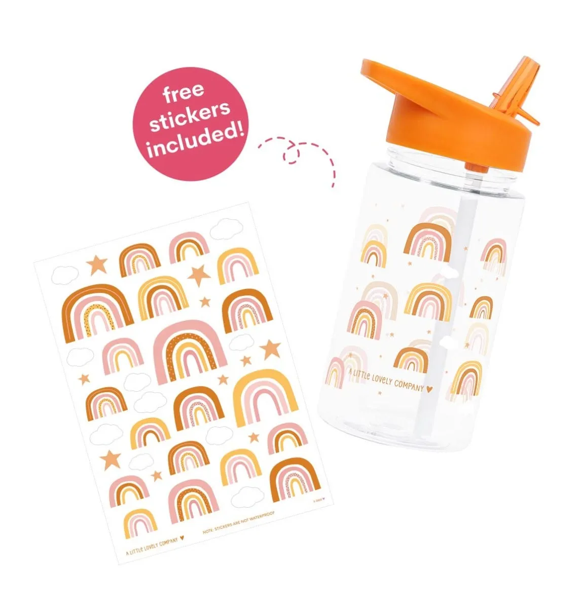 A Little Lovely Company Regenbogen Drinkfles 450ml Tritan