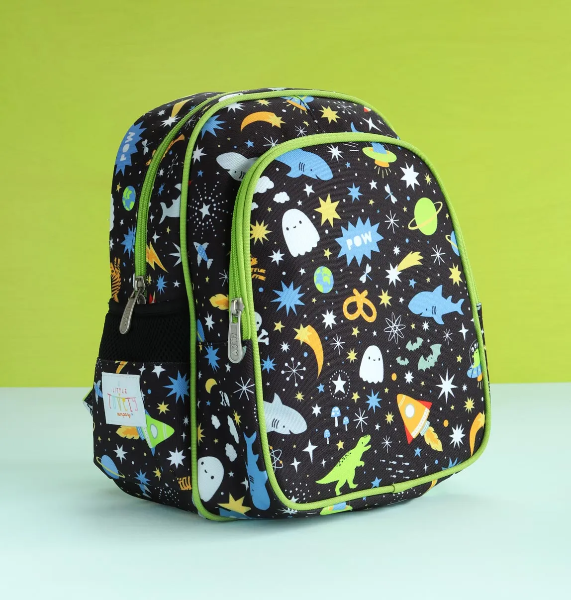 A Little Lovely Company Galaxy rugzak zwart sterren gevoerd
