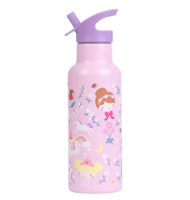 A Little Lovely Company drinkfles Prinsessen 500 ml XL RVS