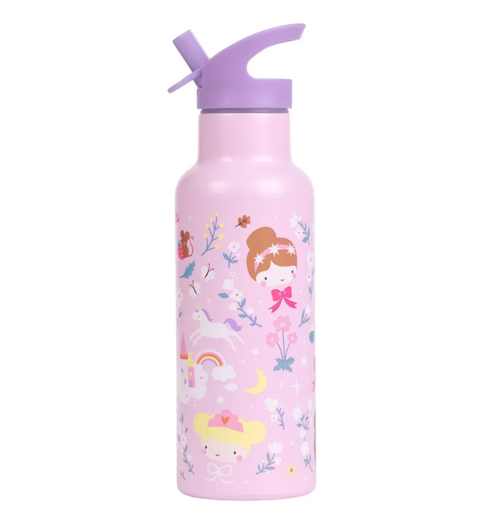 A Little Lovely Company drinkfles Prinsessen 500 ml XL RVS