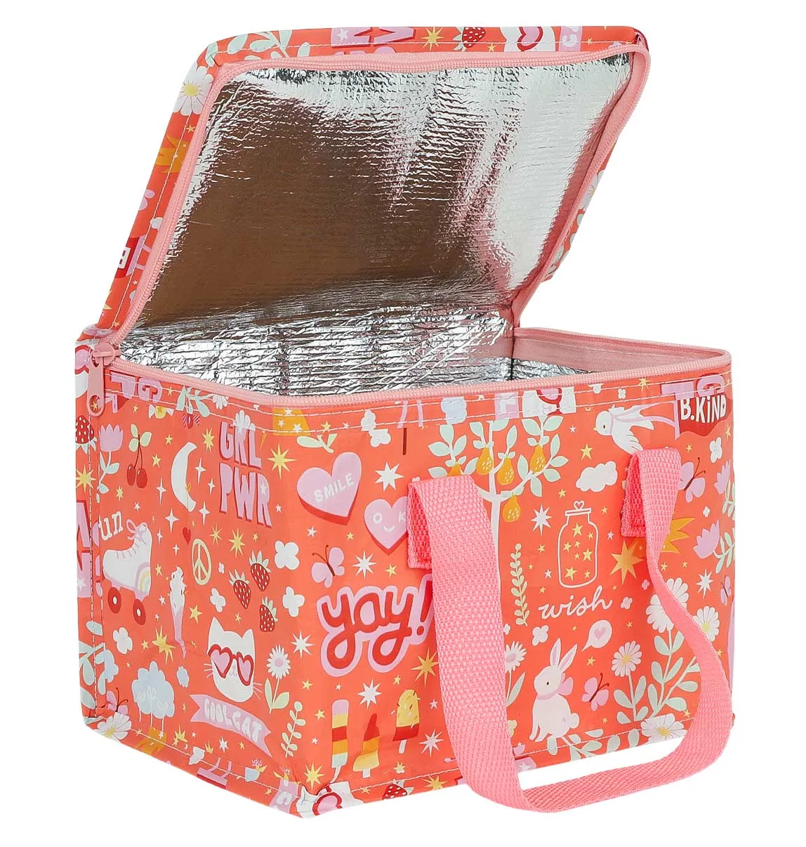 A Little Lovely Company Fun koeltasje koraalroze gerecycled