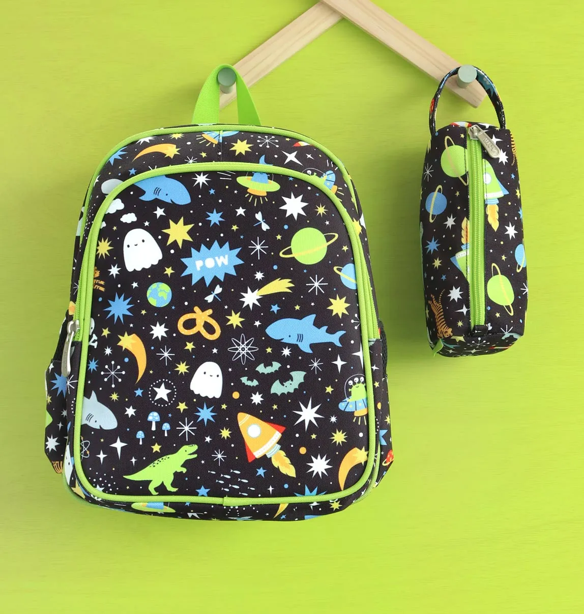 A Little Lovely Company Galaxy rugzak zwart sterren gevoerd