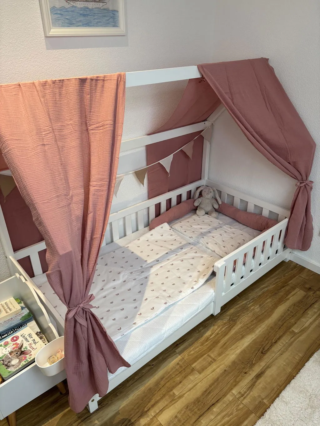 Lilimaus Hausbett Himmel Set huisbedset 4-delig muslin