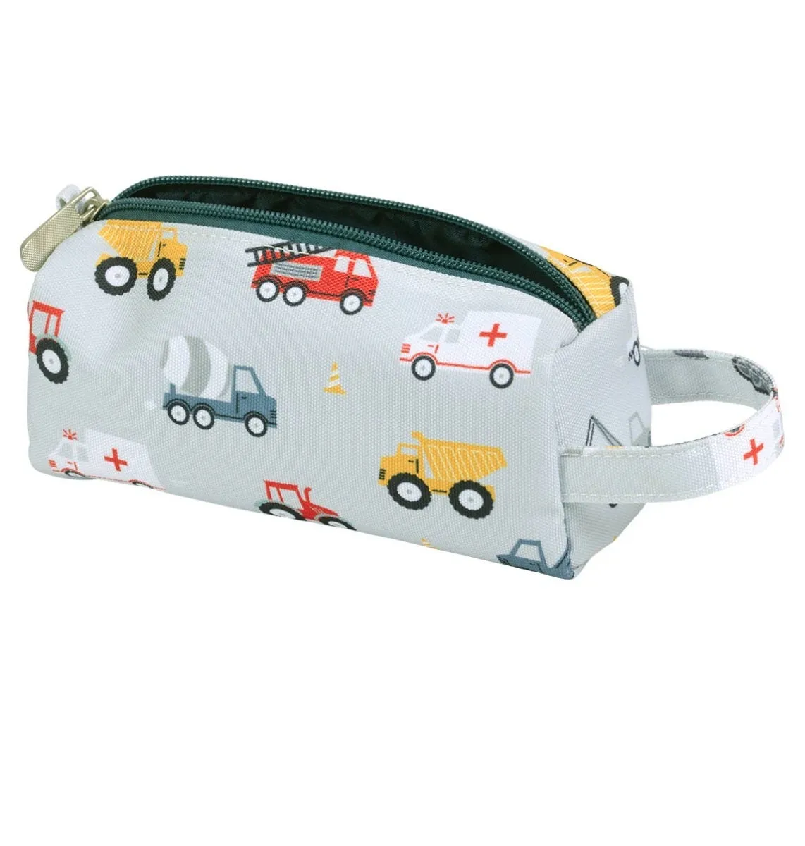 A Little Lovely Company Voertuigen etui lichtblauw polyester