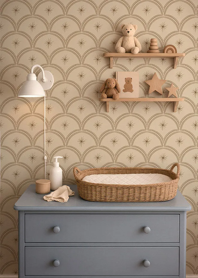 Little Amour Magic Arches behang clay 1 rol bogen