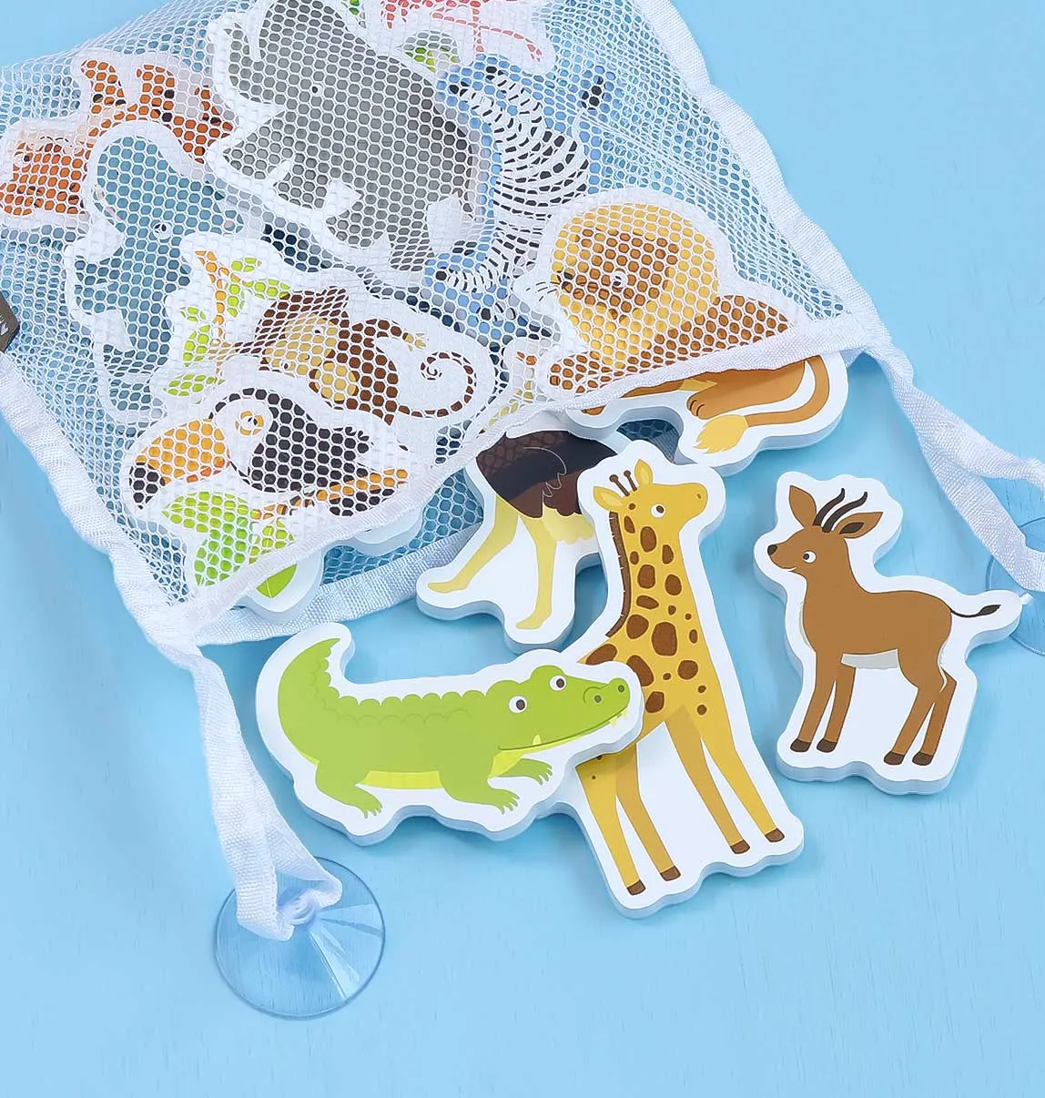 A Little Lovely Company Safari foam badspeelgoed 14 stuks