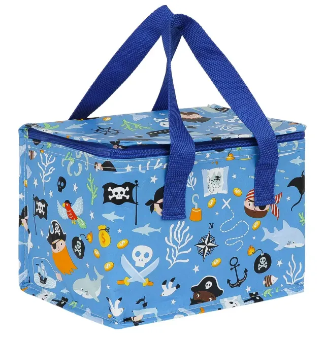 A Little Lovely Company Piraten koeltasje blauw gerecycled