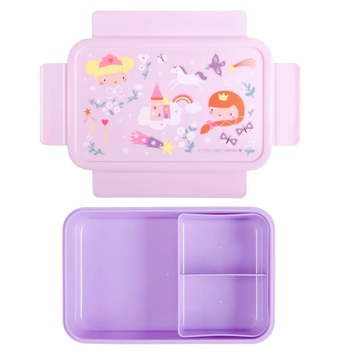 A Little Lovely Company Prinsessen bento lunchbox 1,2 liter roze