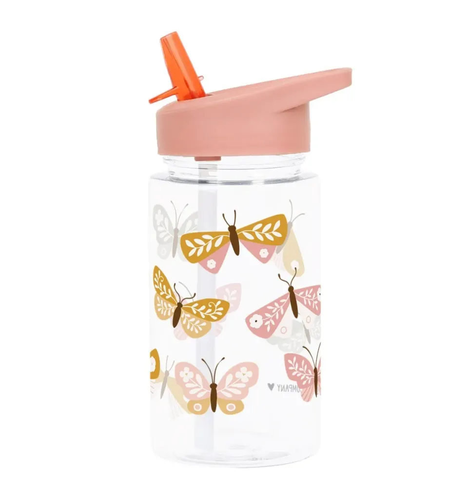 A Little Lovely Company Vlinders drinkfles 450 ml tritan lekvrij