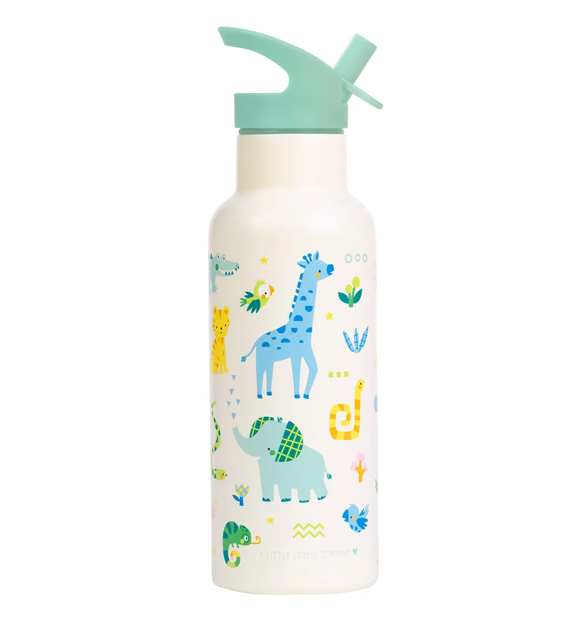 A Little Lovely Company drinkfles Jungle 500 ml XL RVS