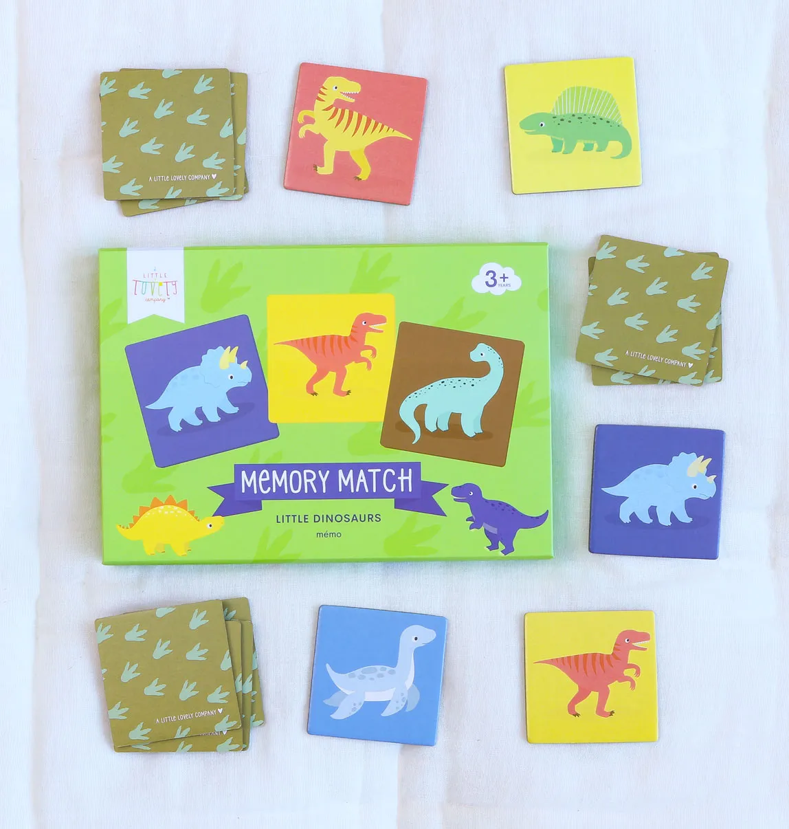 A Little Lovely Company Little Dinosaurs memory match 15 paren