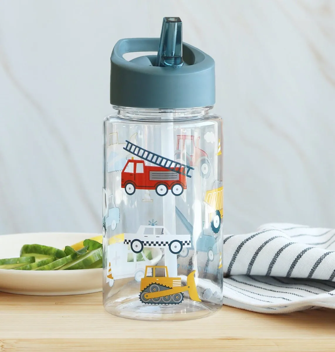 A Little Lovely Company Voertuigen drinkfles 450 ml tritan