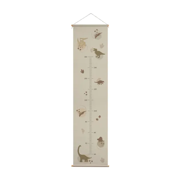 Little Amour Dino groeimeter 30x130 cm personaliseerbaar