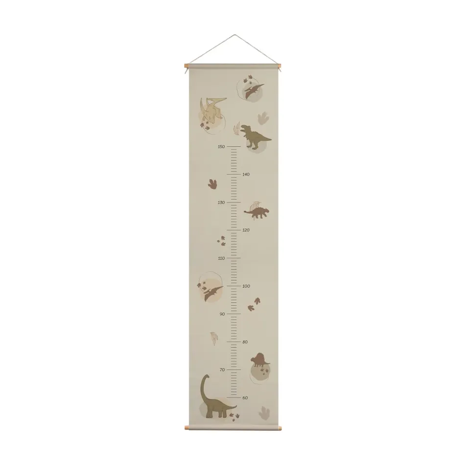 Little Amour Dino groeimeter 30x130 cm personaliseerbaar