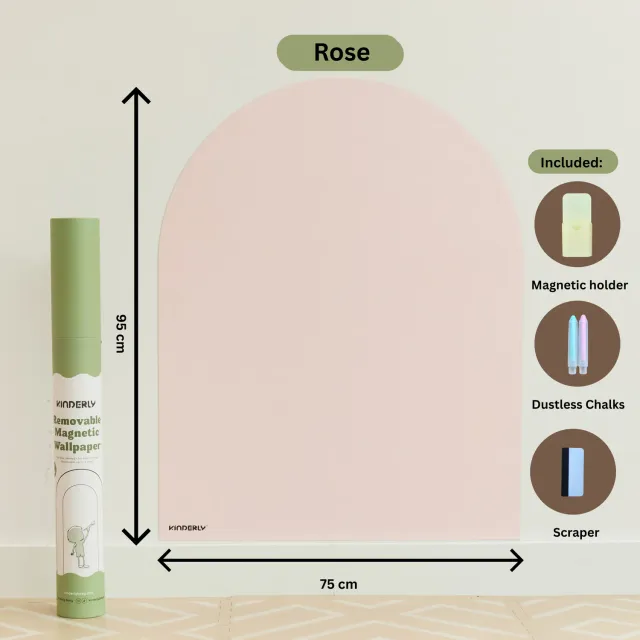 Kinderly Baby Magnetisch Behang Boog Rose met Accessoires
