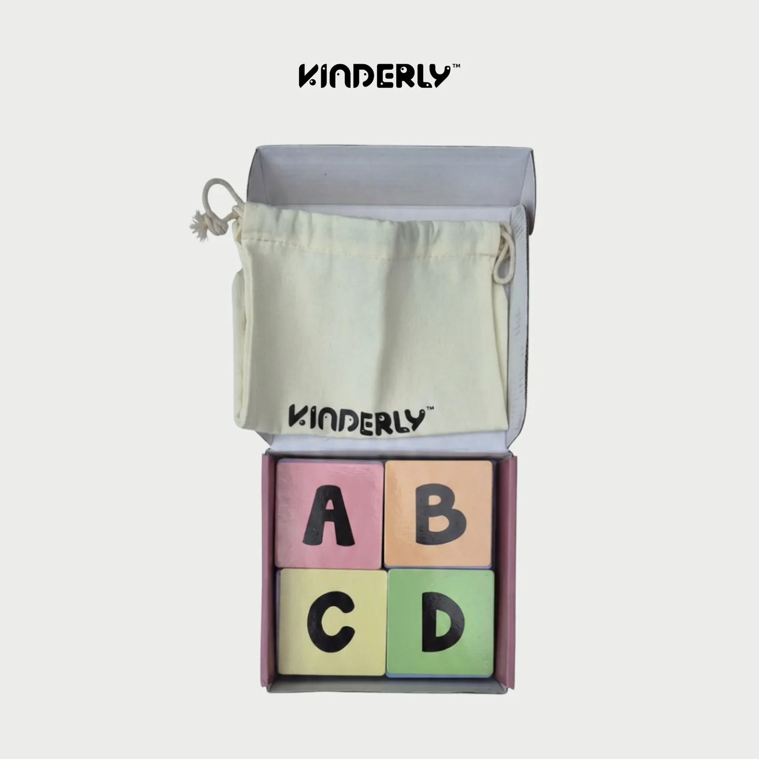 Kinderly Baby Alfabet Hoofdletters magnetisch 40 stuks 7,5 cm